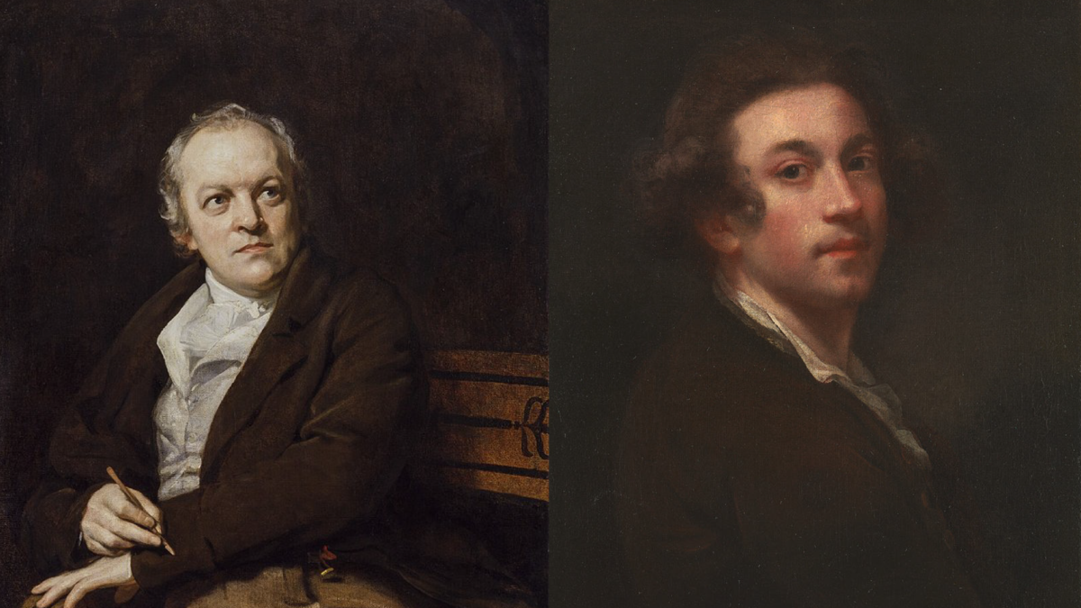 Paintings of William Blake and Joshua Reynolds