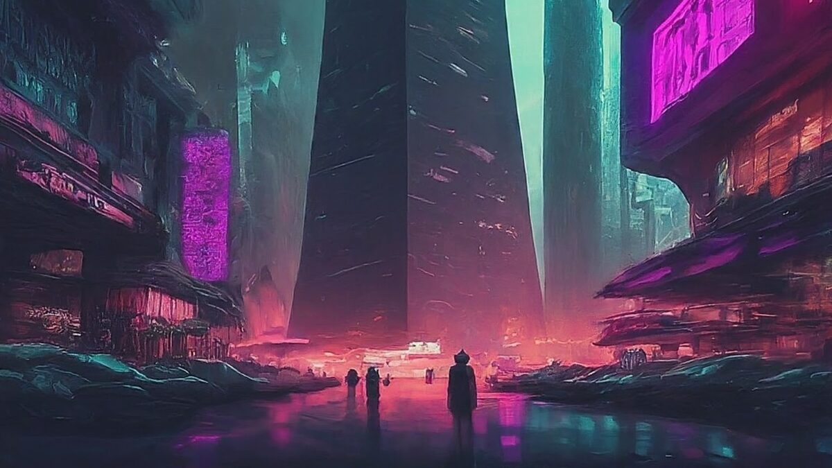 AI-generated cyberpunk artwork